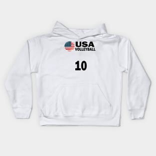 USA Volleyball #10 T-shirt Design Kids Hoodie